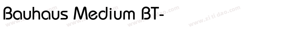 Bauhaus Medium BT字体转换